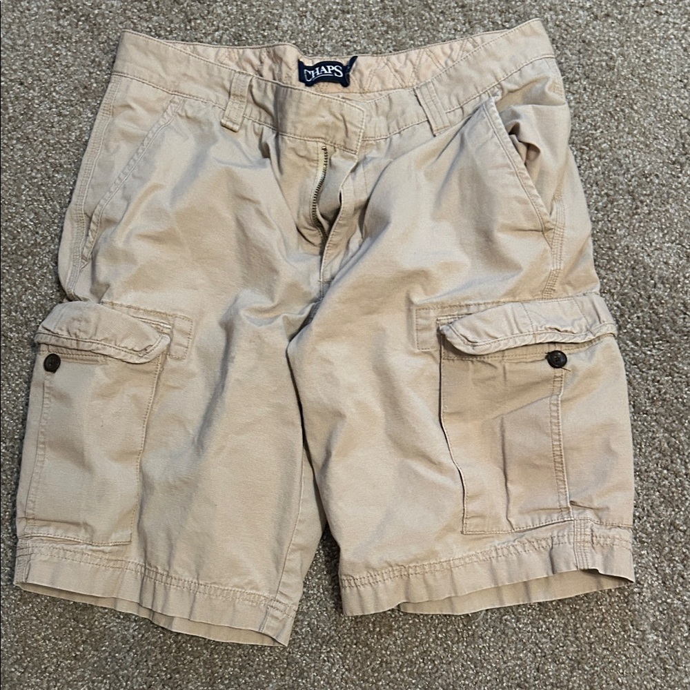 Chaps Men's Beige Cargo Shorts